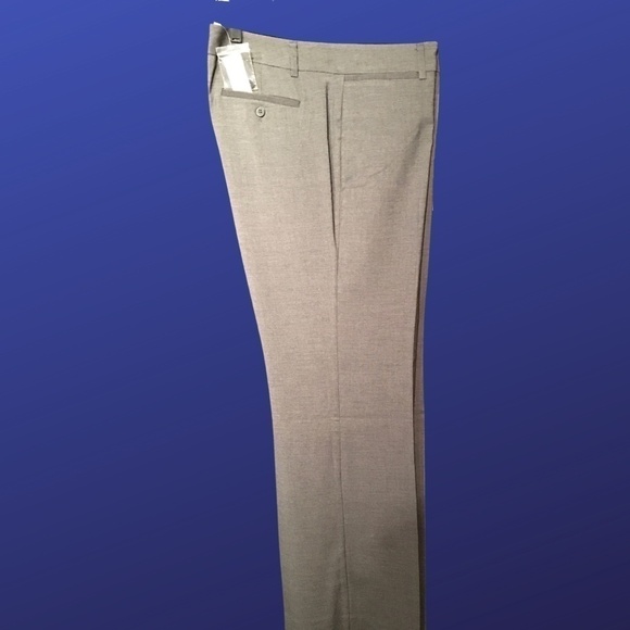 NEW YORK & COMPANY STRETCH 5th Ave. Pant, NWT, DARK GRAY PINSTRIPE, 8 TALL - Picture 2 of 9